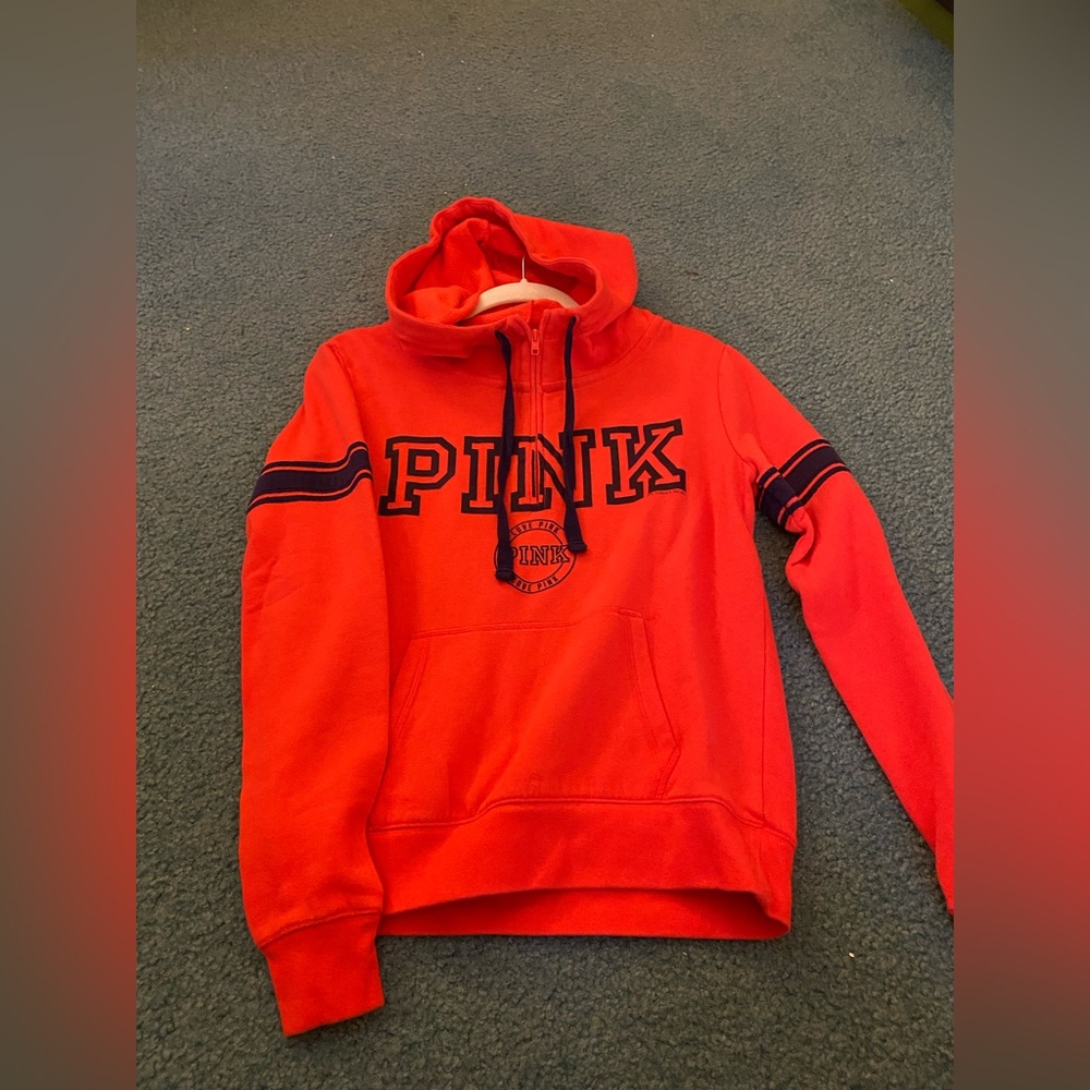 Quarter Zip PINK Hoodie